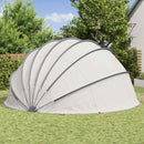 Pool Dome Grå og orange 592 x 590 x 275 cm