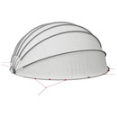 Pool Dome Grå og orange 592 x 590 x 275 cm