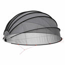 Pool Dome Sort 592 x 590 x 275 cm