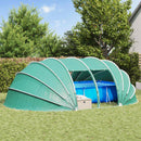 Pooltelt Dome Blå 640 x 432 x 205 cm