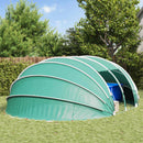 Pooltelt Dome Blå 640 x 432 x 205 cm