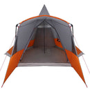 Teepee Telt 8-Personer med tag Grå og orange 720 x 465 x 295 cm