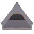 Teepee Telt til 5 Personer Grå og orange 545 x 450 x 295 cm