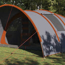 Tunnel telt til 8 personer Grå og orange 710 x 460 x 245 cm