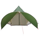 Teepee Telt 3-Person med tag Grøn og Grå 312 x 312 x 197 cm
