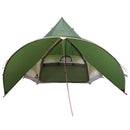 Teepee Telt 3-Person med tag Grøn og Grå 312 x 312 x 197 cm