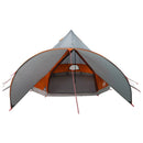 Teepee Telt 3-Person med tag Grå og orange 600 x 600 x 347 cm