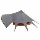 Teepee Telt 3-Person med tag Grå og orange 600 x 600 x 347 cm