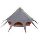 Teepee Telt til 5 Personer Grå og orange 415 x 415 x 247 cm