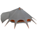 Teepee Telt 7-Personer med tag Grå og orange 600 x 600 x 347 cm