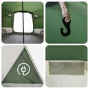 Dome Telt 4-Personer med tag Grøn 505 x 450 x 248 cm