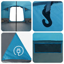 Dome Telt 4-Personer med tag Blå 505 x 450 x 248 cm