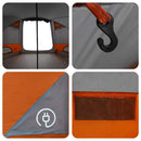 Dome Telt 4-Personer med tag Grå og orange 505 x 450 x 248 cm