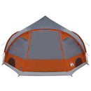 Dome Telt 4-Personer med tag Grå og orange 505 x 450 x 248 cm