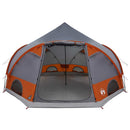 Dome Telt 4-Personer med tag Grå og orange 505 x 450 x 248 cm