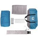 Teltehus til 7 personer med tag Blå 400 x 350 x 212 cm
