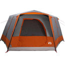 Teltehus til 7 personer Grå og orange 400 x 350 x 212 cm