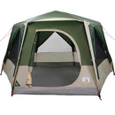 Cabin Tent 5-Person med tag Grøn og Hvid 333 x 317 x 194 cm