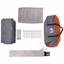 Cabin Tent 5-Person med tag Grå og orange 333 x 317 x 194 cm