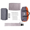 Camping telt til 3 personer Grå og orange 320 x 320 x 203 cm