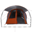 Tunnel telt 4-personer med tag Grå og orange 740 x 370 x 220 cm