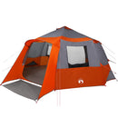 Cabin tent til 12 personer Grå og orange 500 x 500 x 294 cm