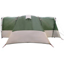Familietelt 12-personer med tag Grøn og Hvid 760 x 645 x 230 cm