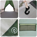 Teepee Telt 10-Personer med tag Grøn og Hvid 567 x 470 x 242 cm