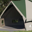 Teepee Telt 10-Personer med tag Grøn og Hvid 567 x 470 x 242 cm