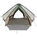 Teepee Telt 10-Personer med tag Grøn og Hvid 567 x 470 x 242 cm