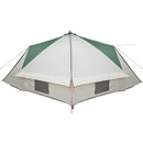 Teepee Telt 10-Personer med tag Grøn og Hvid 567 x 470 x 242 cm