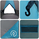 Teepee Telt 10-Personer med tag Blå og grå 567 x 470 x 242 cm