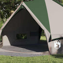 Teepee Telt 8-Personer med tag Grøn og Hvid 490 x 410 x 210 cm