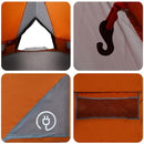 Teepee Telt 8-Personer med tag Grå og orange 490 x 410 x 210 cm