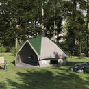Teepee telt til 6 personer Grøn og Hvid 431 x 366 x 185 cm