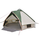 Teepee telt til 6 personer Grøn og Hvid 431 x 366 x 185 cm