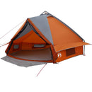 Teepee telt til 6 personer Grå og orange 431 x 366 x 185 cm