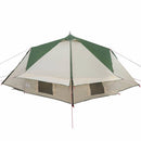 Teepee Telt 4-Person med tag Grøn og Grå 388 x 320 x 169 cm