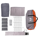 Familietelt til 20 personer Grå og orange 745 x 700 x 217 cm