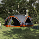 Familietelt til 10 personer Grå og orange 460 x 430 x 214 cm