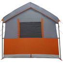 Familietelt til 4 personer Grå og orange 324 x 255 x 230 cm