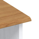 Skab med skuffe ASKIM Hvid 91 x 40 x 200,5 cm Massiv fyrretræ