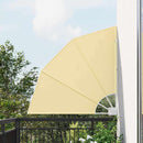 Balkon Afskærmning 115 x 115 cm Polyester Sandfarvet