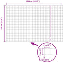 Euro Hejn 1,4 x 10 m PVC-belagt jern