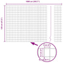 Euro Hejn 1,2 x 10 m PVC-belagt jern
