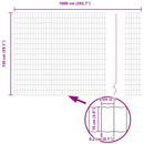 Euro Hejn 1,5 x 10 m PVC-belagt jern
