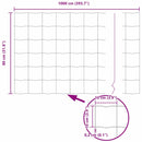 Euro Hejn 0,8 x 10 m PVC-belagt jern