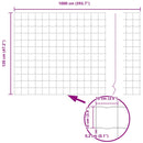 Euro Hejn 1,2 x 10 m PVC-belagt jern