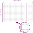 Euro Hejn 1,5 x 10 m PVC-belagt jern