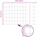 Euro Hejn 0,8 x 25 m PVC-belagt jern
